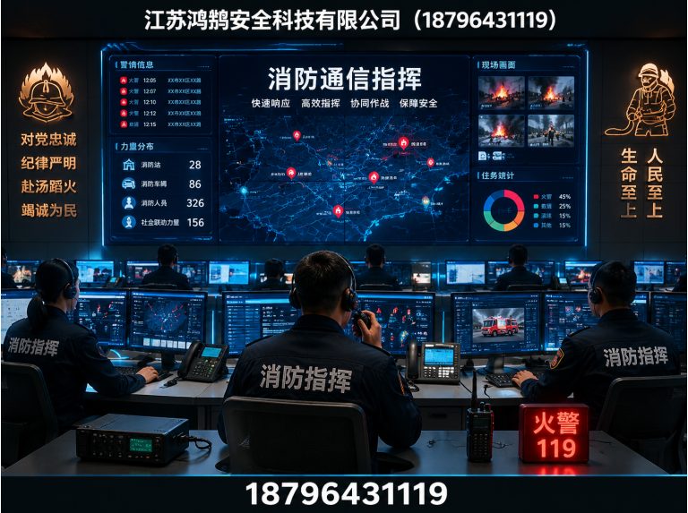 新乡消防通信指挥展示图